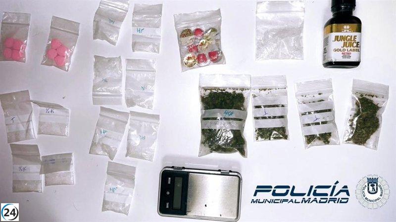 Capturado en Tetuán individuo que traficaba con diversas drogas, desarticulando una red de venta minorista.