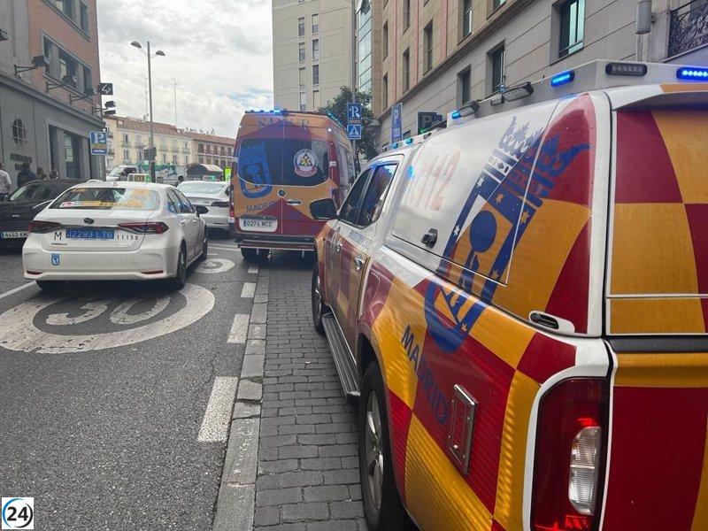 Mujer sufre grave agresión con arma blanca en hotel céntrico de Madrid.