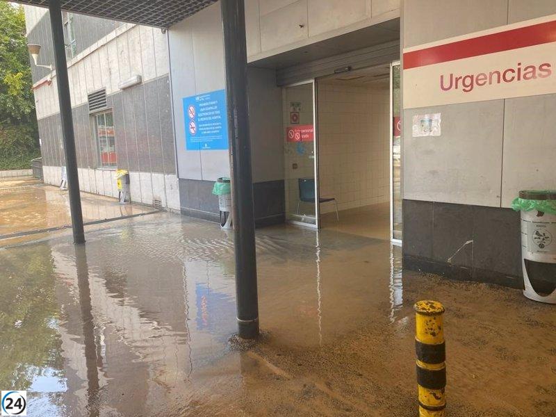 Las obras de Metro en Begoña (L10) causan inundación en las urgencias de La Paz