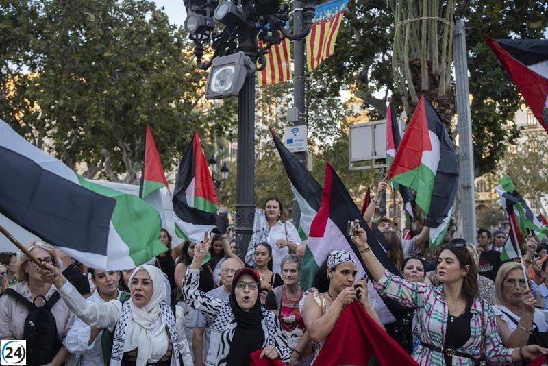 Manifestantes denuncian el 