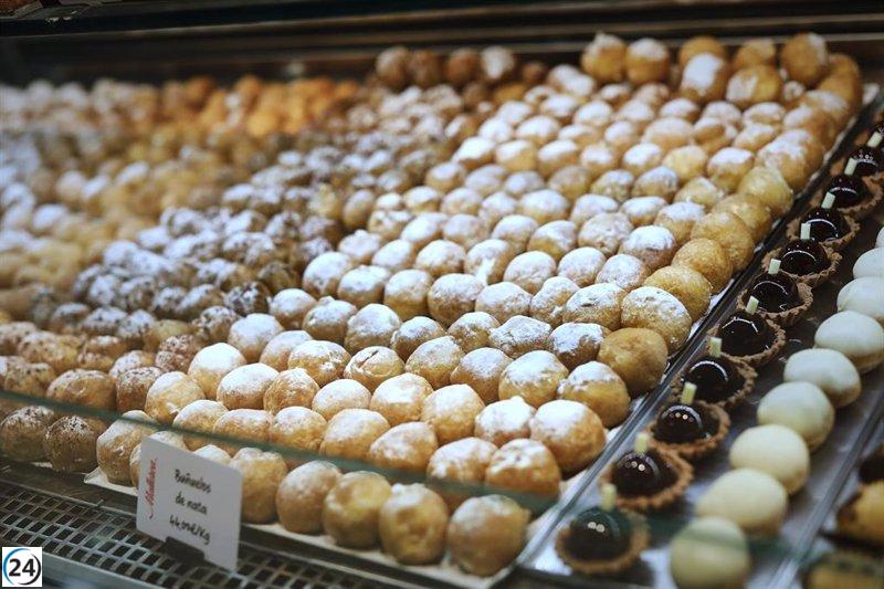 Expectativa de ventas de más de 465.000 kilos de buñuelos, huesos de santos y otros dulces tradicionales durante la festividad de Todos los Santos.