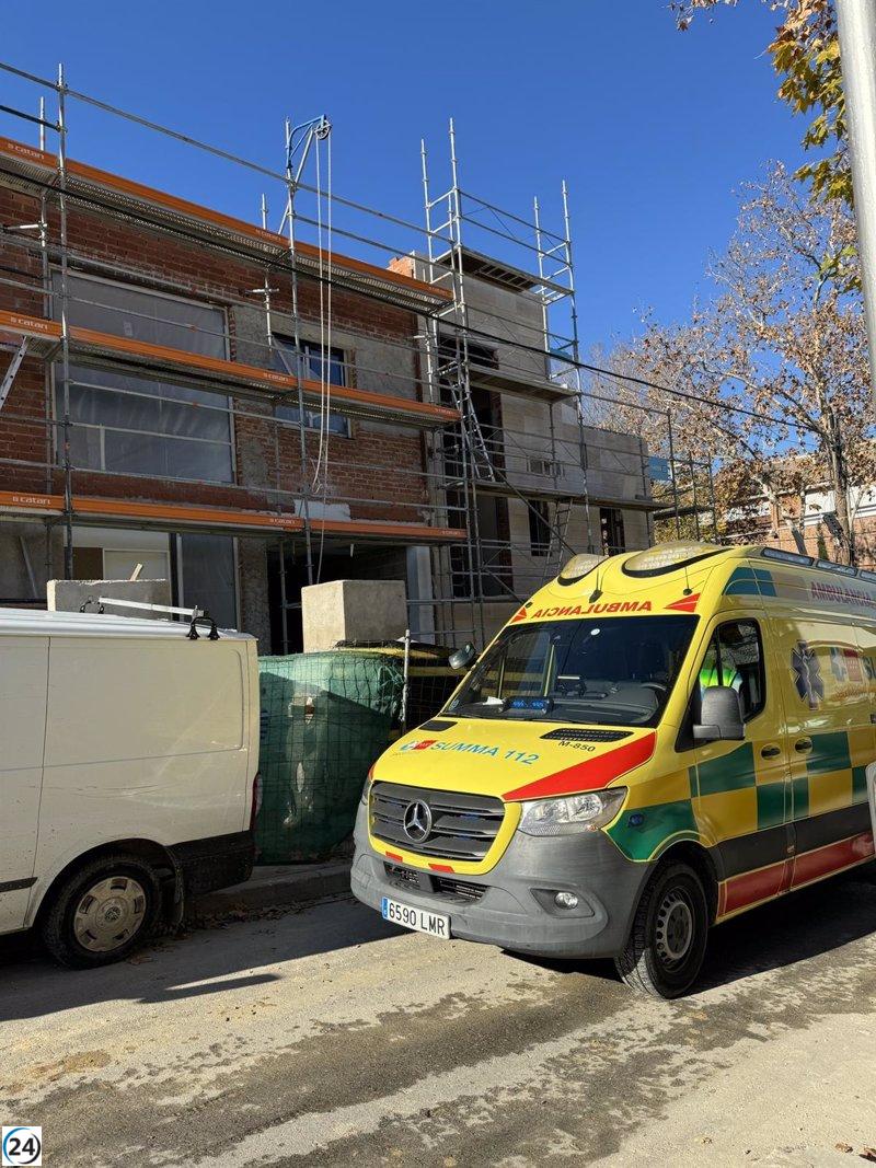Trabajador fallece tras caer desde 8 metros en una obra en Hortaleza